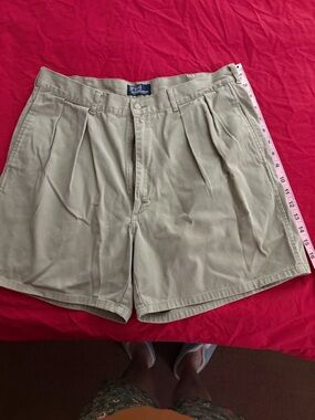 Polo by Ralph Lauren Men’s Khaki Flat-Front Shorts
